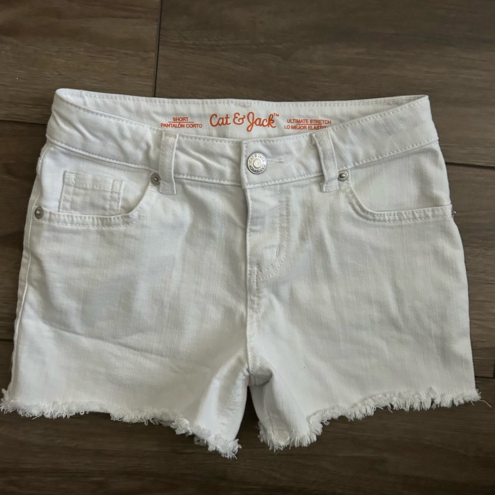 Cat & Jack White Denim Shorts for girls